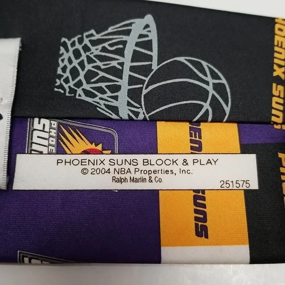 {Ralph Marlin} NBA Phoenix Suns Block & Play Men's Tie - Picture 6 of 7